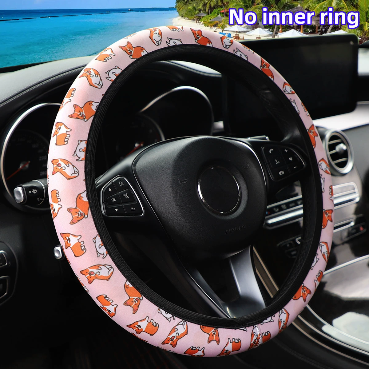 Четыре сезона универсальная печать автомобильная рулевое колесо водолазный материал