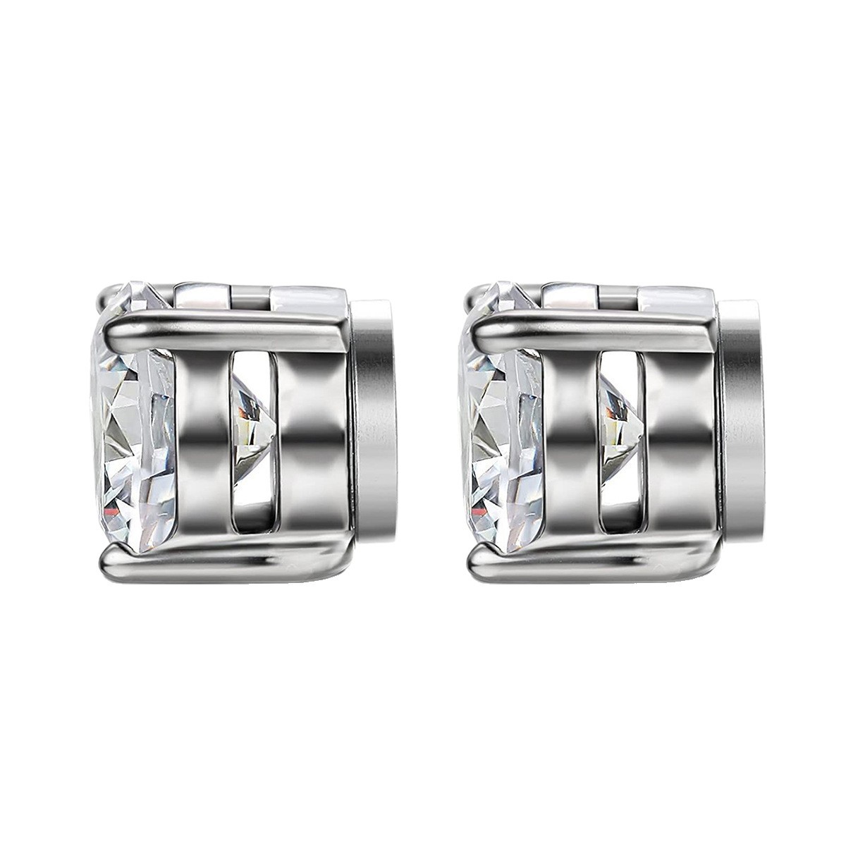 Personalised Magnetic Earrings For Men Stainless Steel Clip-on_voghion.com