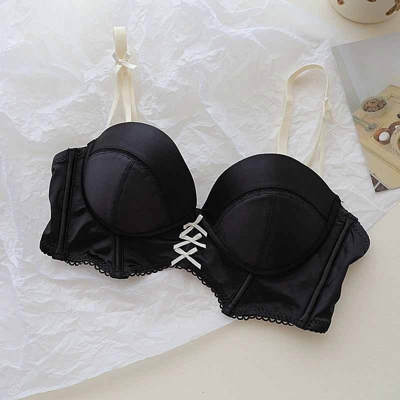 Push‑up wireless bra, women’s non‑slip summer top, French style, sizes 32/70AB–38/85AB