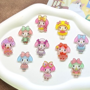Cartoon Acrylic Patch New Lolita Melody DIY Mobile Phone Case Jewelry Accessories Material Storage Box Sticker
