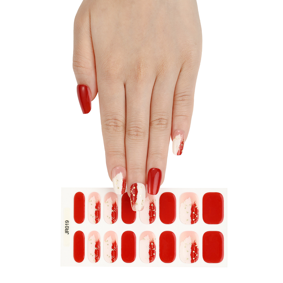 Uña de fototerapia UV gel semi-curado pegatinas impermeables completamente pegatinas semi-curado de segunda generación parche de uñas de gel blando