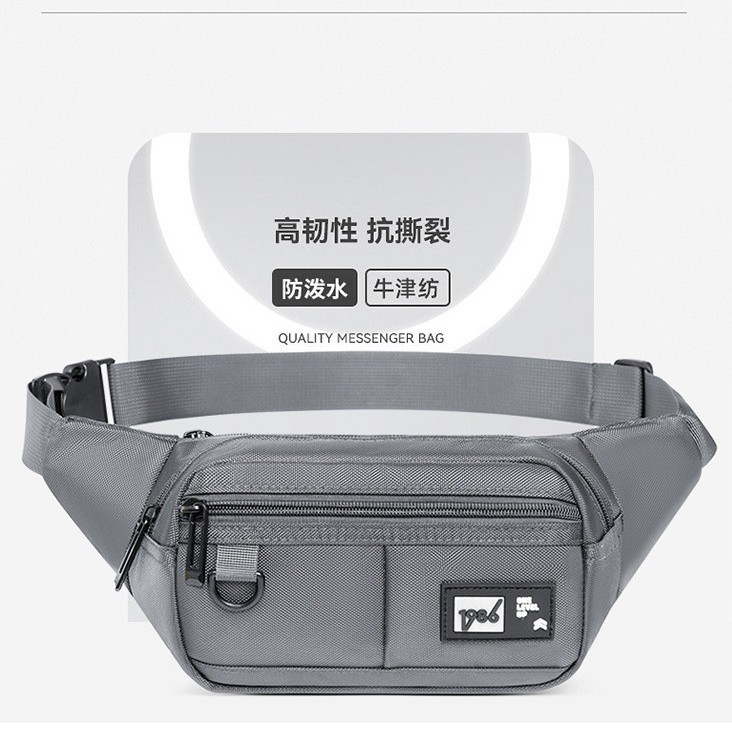 Waist Bag Men's High-End 2025 New Casual Travel Crossbody Bag Multi-Layer Large Capacity Water-Repellent Outdoor Chest Bag