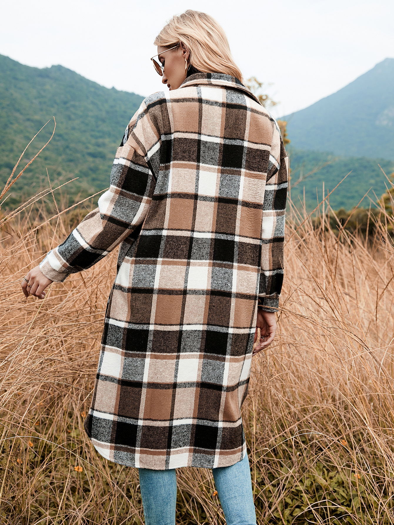 Plaid Trench Coat - Coats & Jackets - Uniqistic.com