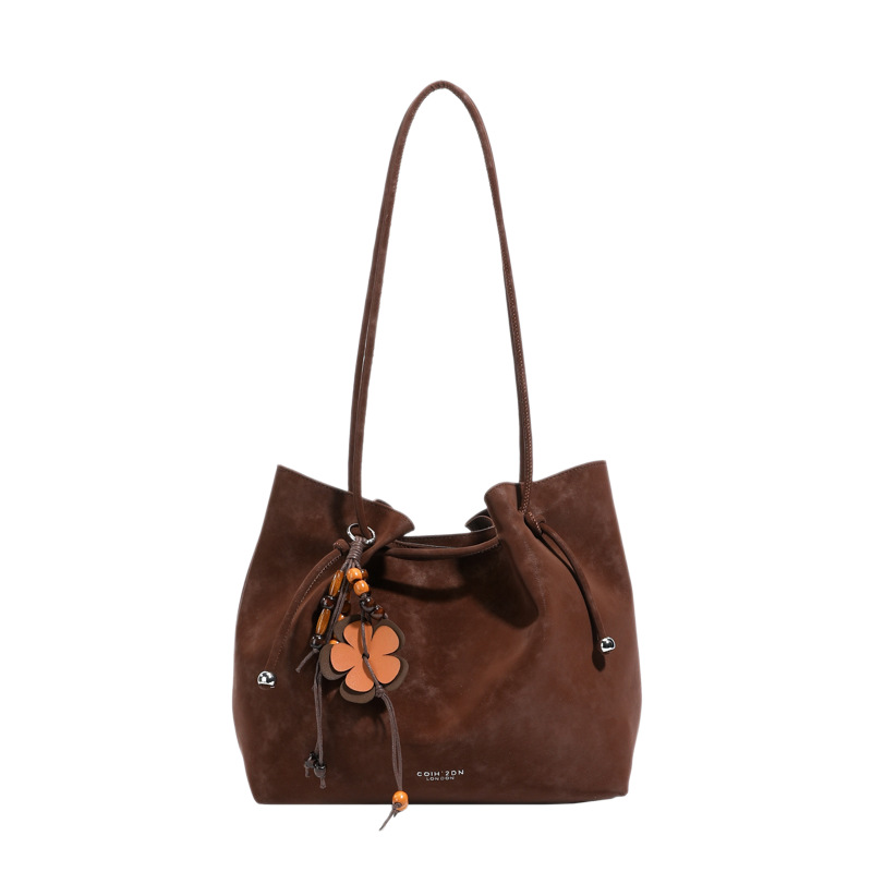 Borsa a spalla vintage in velluto grande per donna_voghion.com