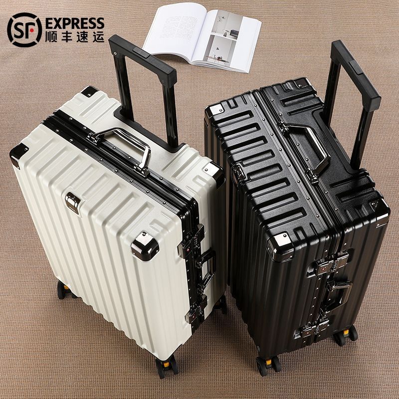 [Sf Express] Luggage Password Suitcase Student Trolley Case Boarding Case Leather Case Durable Suitcase Men