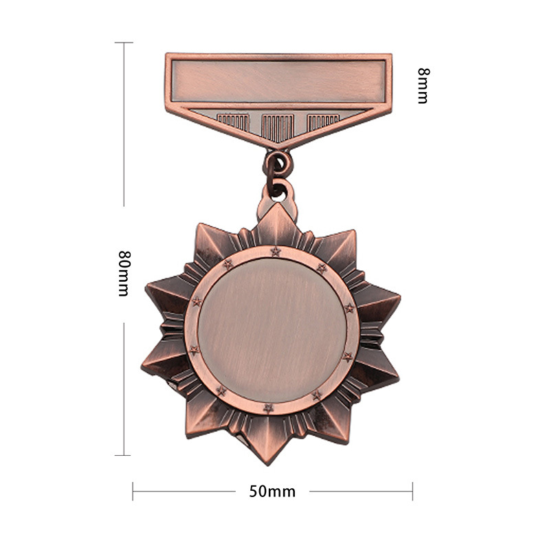 Medalla de Honor Metálica de Aleación de Zinc para Graduación Escolar y Empleados image 9