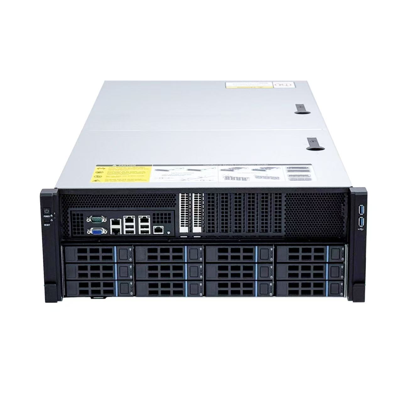 速桥4U机架式机箱PCIE 4.0 10卡SWICTH服务器准系统不含主板电源