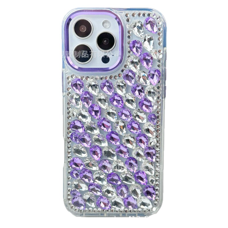 满钻适用iPhone16PROMAX手机壳水钻苹果15/14PRO防摔全包11轻奢风|undefined