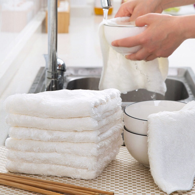 厚い吸水雑巾粘着繊維清潔布台所の皿洗いタオルは油をつけずに皿洗いタオルを拭きます|undefined