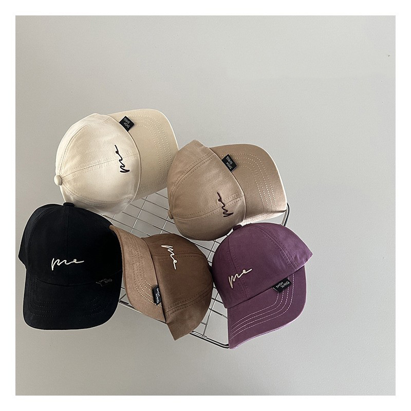 Sombrero para bebés primavera y otoño sombrero de sombra de pato estilo coreano bordado simple onda personalidad infantil vestido casual sombrero de béisbol