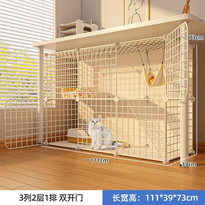 흰색 벽에 대는 대형 더블 레이어 [111*39*73] [무료 작은 쥐 장난감]