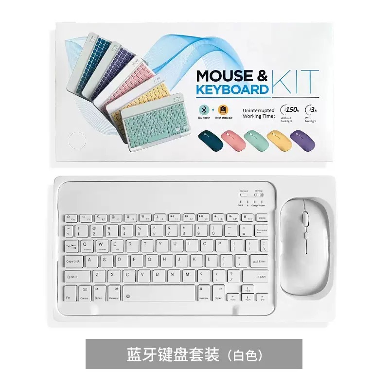 Juego de Teclado y Mouse Bluetooth Inalámbrico de ABS