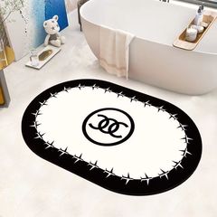 硅藻泥浴室地墊家用廁所防滑防滑墊衛生間簡約門口吸水腳墊