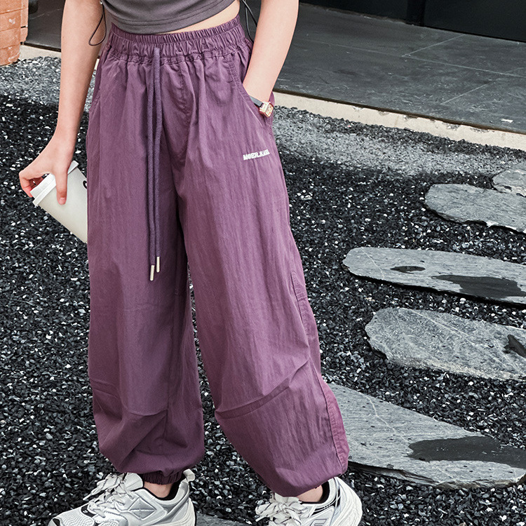 Girls' Quick-drying Pants Summer Thin Fried Street Children's Summer Casual Pants Loose Girls' Sports Pants