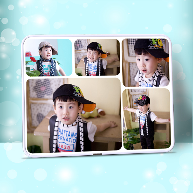 A6L Jiugongge Photo Frame Photo Lamina Table Multiple Combination Custom Crystal Puzzle Wall Hanging and Washing Photo