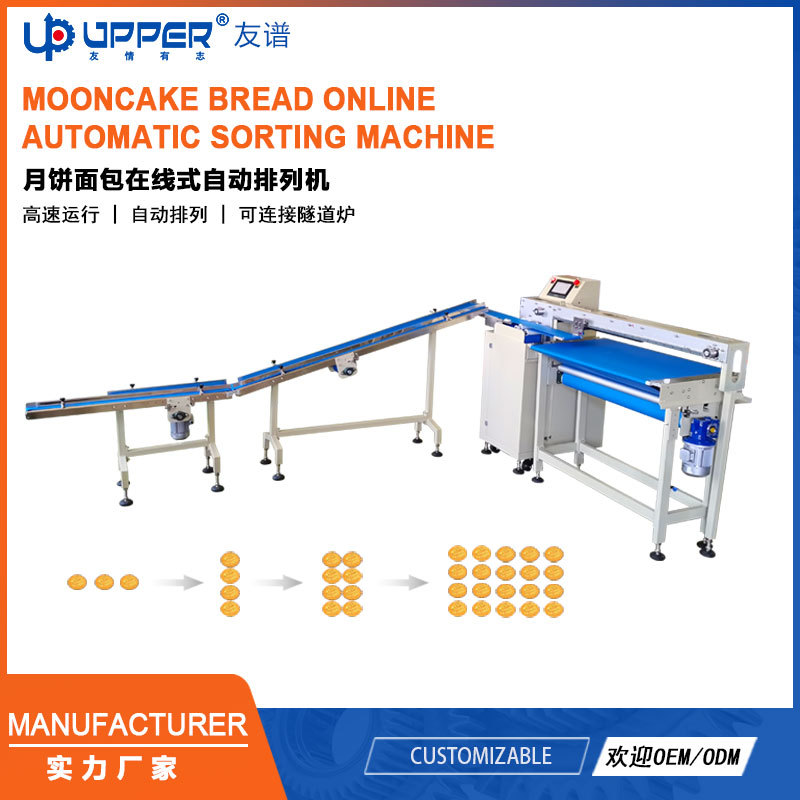 自动面包排盘机 月饼排列机Tray arranging machine