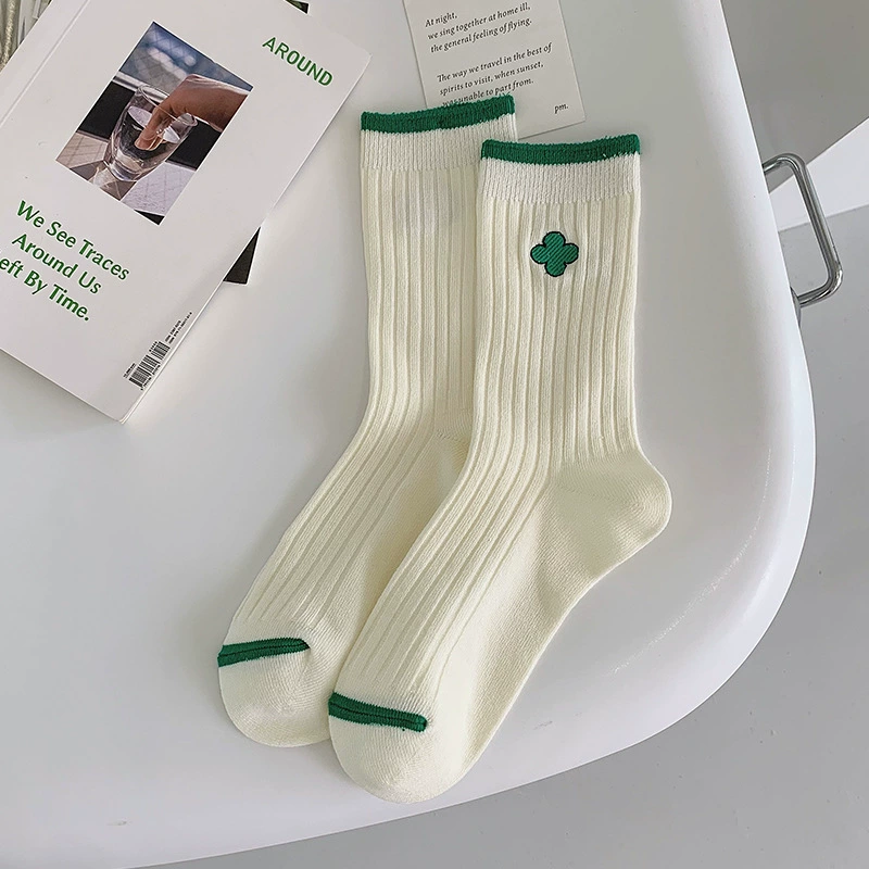 Тайд/ Tide, демисезонные cotton спортивные носки для колена, средняя длина, корейский стиль