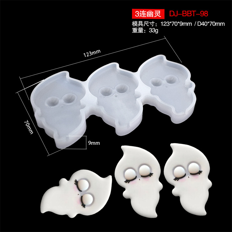 Pascua mariposa conejo huevo molde de silicona al por mayor