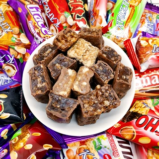 俄罗斯风味混合糖果500g巧克力什锦休闲小零食糖新年庆喜混合糖