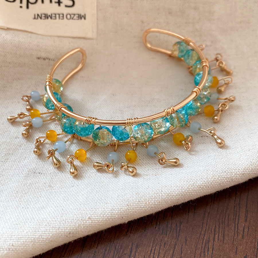 3 # Bracelet-gold-blue