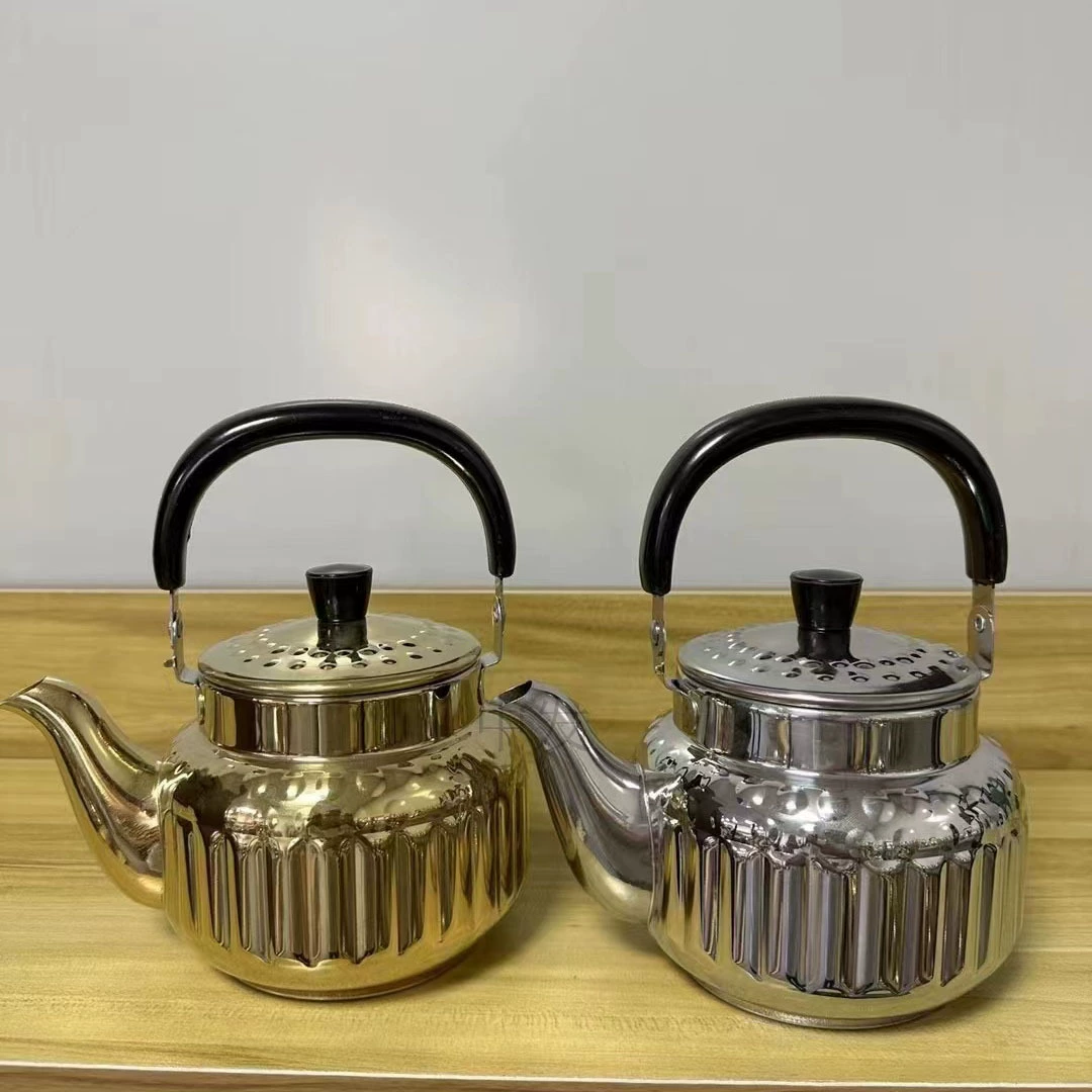Teapot stainless steel, tea, eating bib