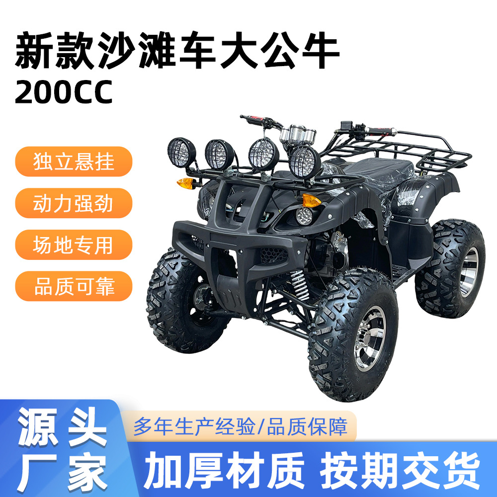Nuevo gran toro de playa 200cc versión escénica auto-transmisión todo terreno ATV motocicleta de cuatro ruedas kart