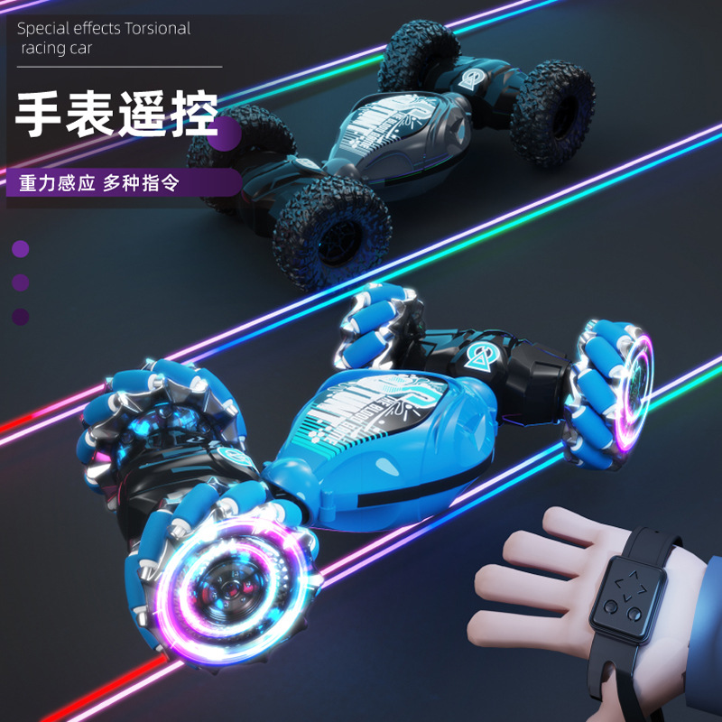 Gesto sensor torsión control remoto coche tracción en las cuatro ruedas deriva todoterreno juguetes para niños escalada truco coche negro tecnología transfronteriza