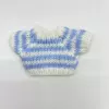 White background blue edge stripes