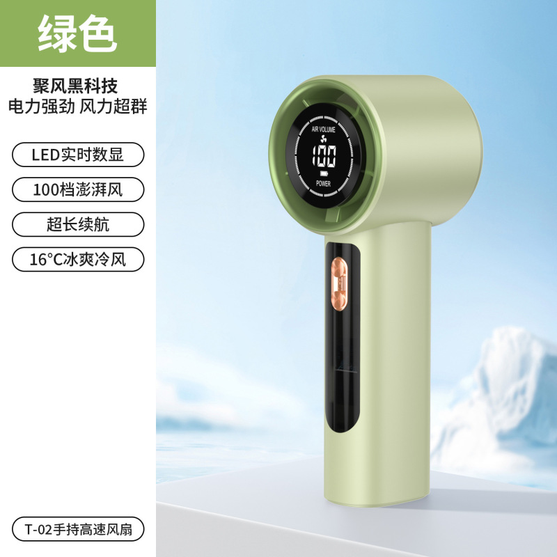 东南亚爆款源头工厂高速制冷冰敷风扇数显迷你便携 usb手持小风扇|undefined