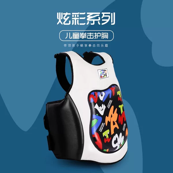 Sanda Chest Protector Children Boys and Girls Training Competition Armor Free Fight Boxing Martial Arts Professional Thickening