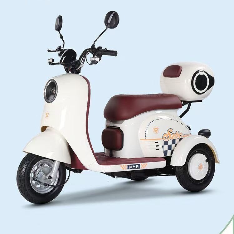 Triciclo Eléctrico Doméstico de Movilidad, Capacidad de Escalada 30°, Carga 200kg, para Adultos y Ancianos