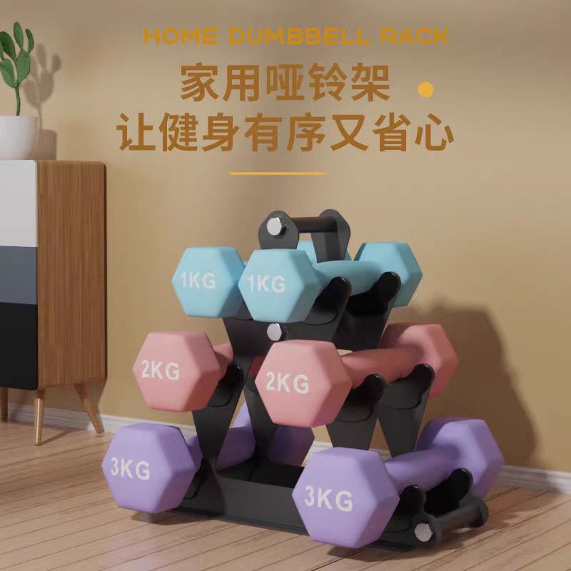 Factory Direct Dumbbell Rack Home Fitness Women's Bracket Multi-Functional Storage Rack Dumbbell Fixing Equipment