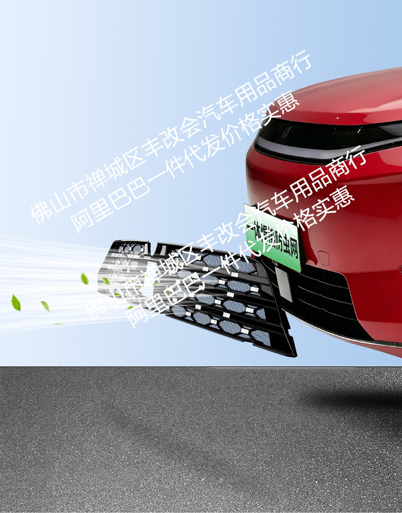 Suitable for Byd Datang Integrated Welded Car Insect-Proof Net Front Grille Special Modified Decorative Strip Accessories