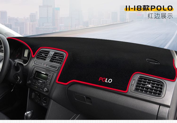 Suitable for Volkswagen New Polo Center Console Light-Proof Mat, Dashboard Heat Insulation Mat, Interior Modification Decoration, Sunshade Interior Accessories