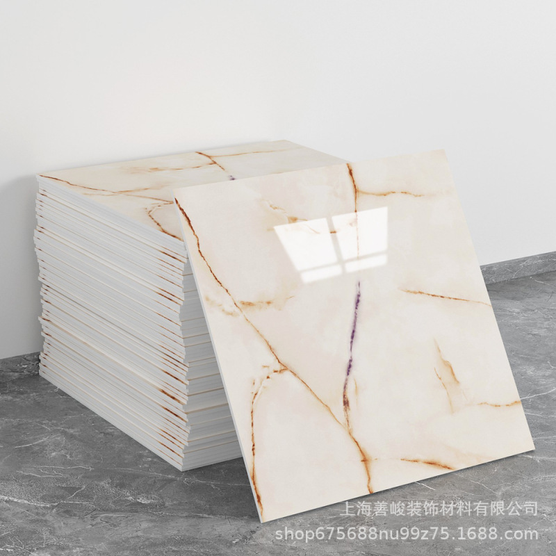 跨境出口批发30*30cm 仿瓷砖大理石纹自粘墙壁纸护墙板铝塑板贴纸|undefined
