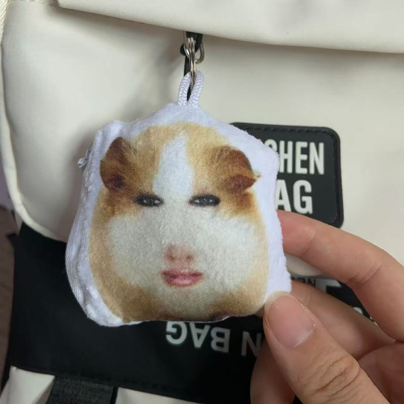 猪妞仙女下凡荷兰猪按压发声玩偶语音挂件可换电池毛绒包公仔饰品|undefined