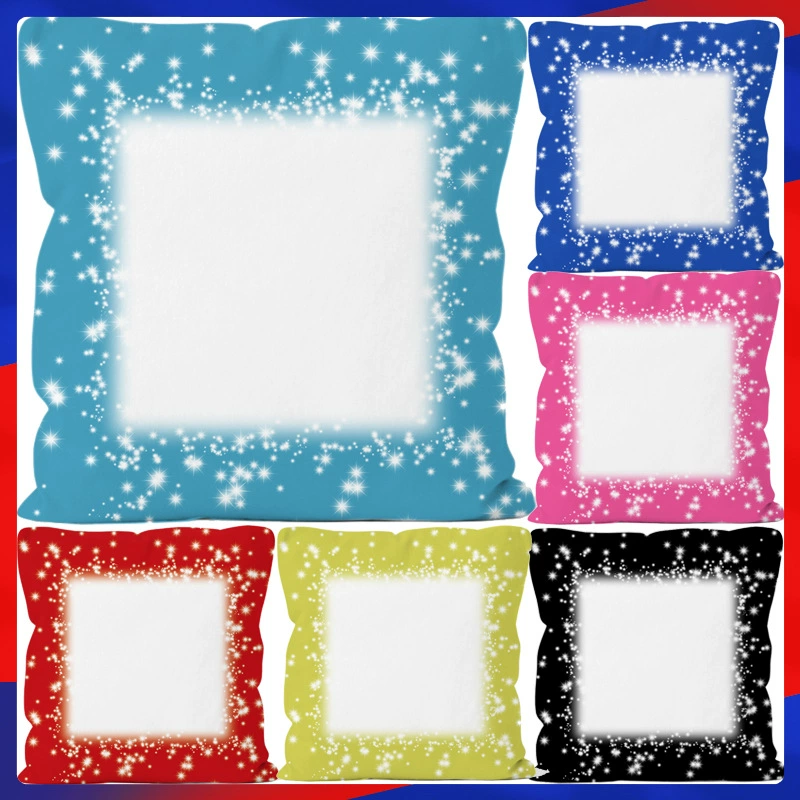 Трансграничная горячая Распродажа сублимационная наволочка Звездный свет полый узор для печати Цвет Настраиваемый чехол для подушки Звездное небо