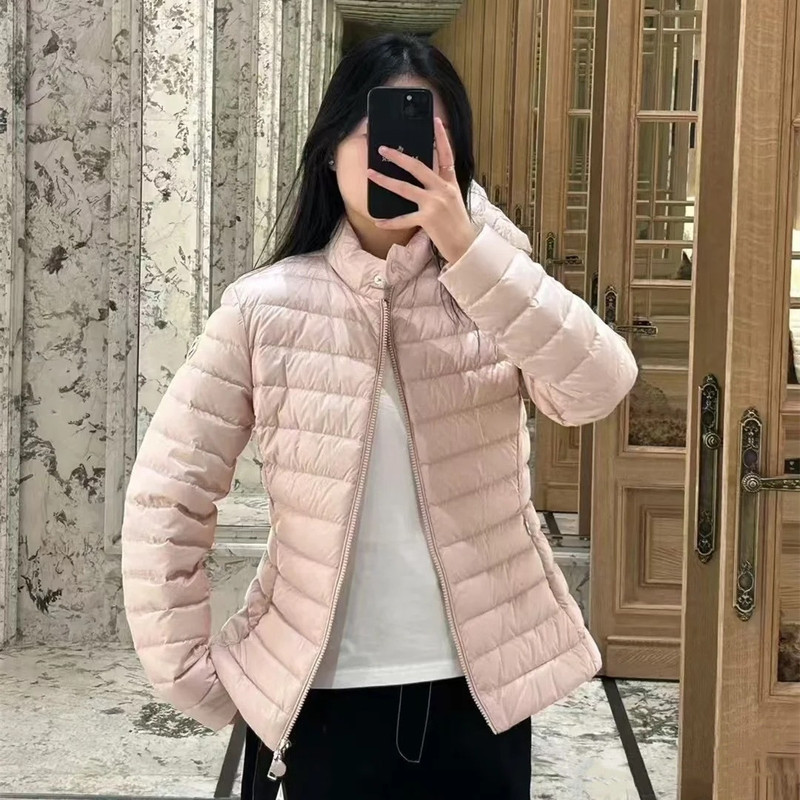 毒家现货原标M蒙家INS网红款薄款鹅绒轻盈修身羽绒服夹克外套女装|undefined