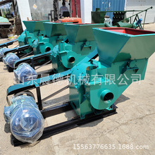 玉米秸秆粉糠机 自动喂料粉碎产量大沙克龙除尘粉草机