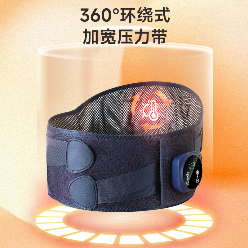 腰保護ベルト、加熱ベルト、LEDスクリーンマッサージ腰保護、加熱お腹ベルト、腰サポート、腹部マッサージャー|undefined