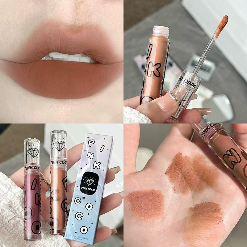 Матовый бальзам для губ PINKCOCO, блеск для губ, помада, оптовая продажа