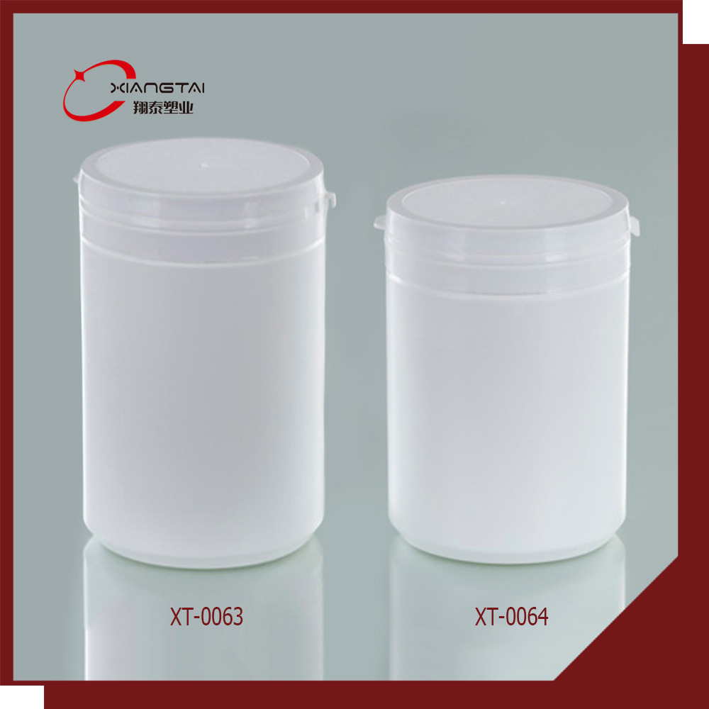 900ml 800ml HDPE tearing cover wide mouth plastic bottle food grade plastic jar large capacity powder jar