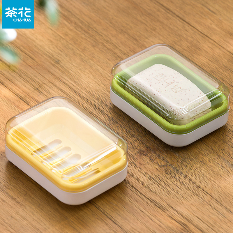 茶花石けん箱石けん箱家庭用水切り箱蓋付き香カバー肥カバー箱洗濯蓋付き二重大サイズ|undefined
