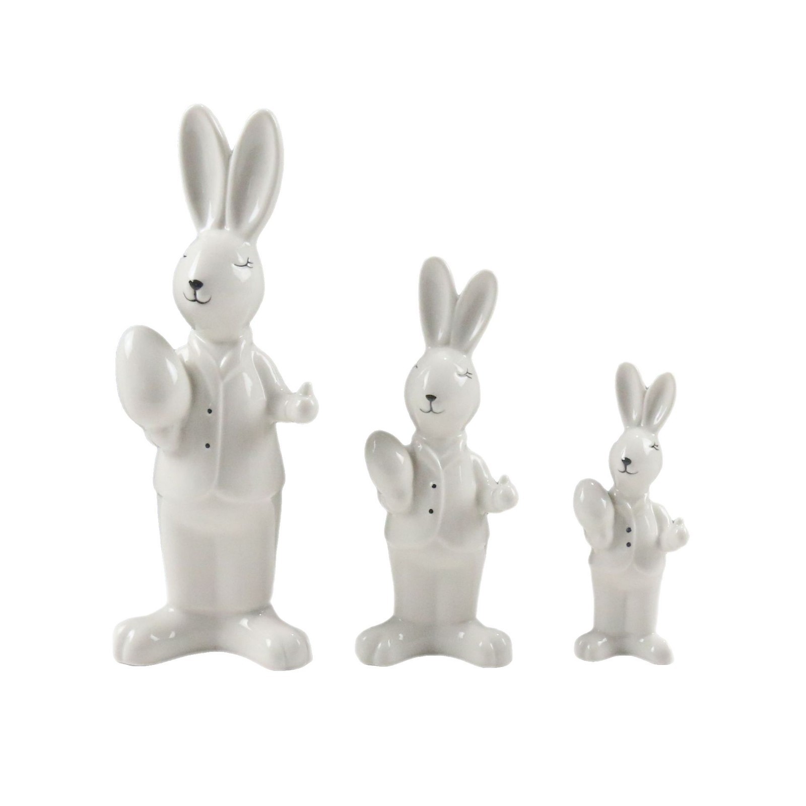 Animal abstracto nórdico decoración artesanía de cerámica minimalista moda moderna creativa decoración suave conejo comercio exterior al por mayor