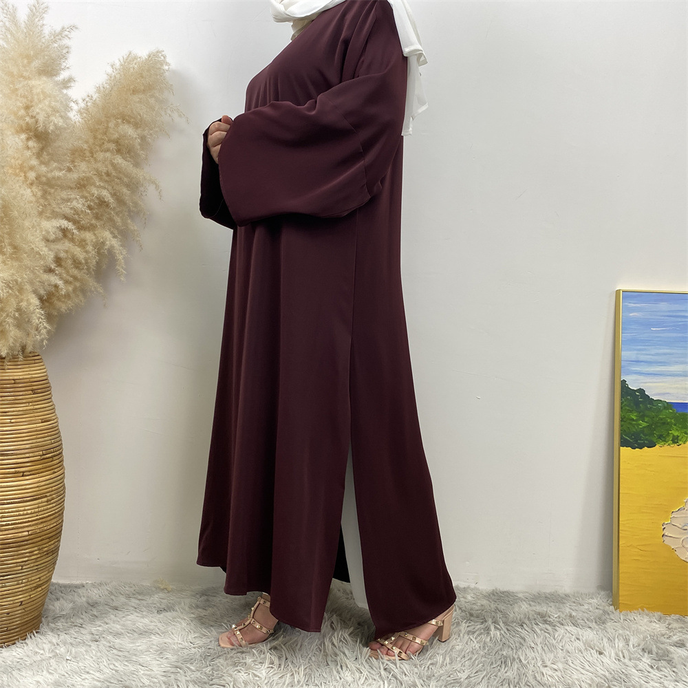 다크 마룬 드레스