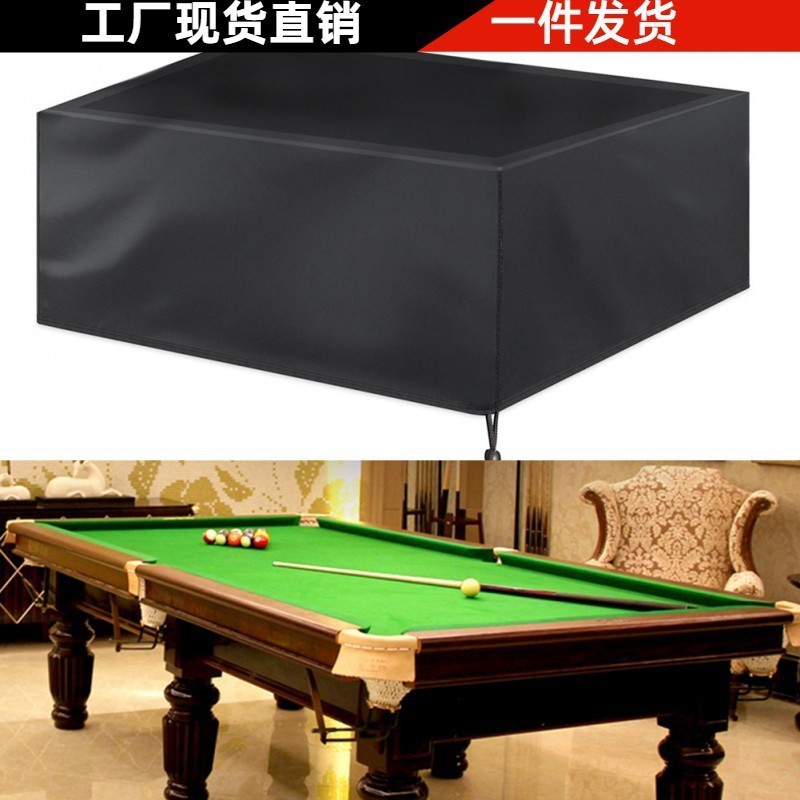 クロスボーダー7/8/9ftフィートビリヤードテーブルダストカバー家具防水カバーブラックシルバー210Dオックスフォード布防雨|undefined