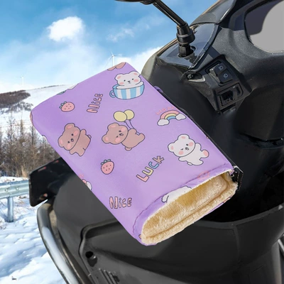 windproof, motorcycle gloves with fleece lining, Handlehold cover - random-thin-style-standard-finger-cot-a-pair