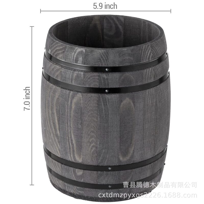 木製食器収納ボックス、樽型木製食器ケース、キッチンカウンター食器収納ボックス（在庫あり、即納可）|undefined