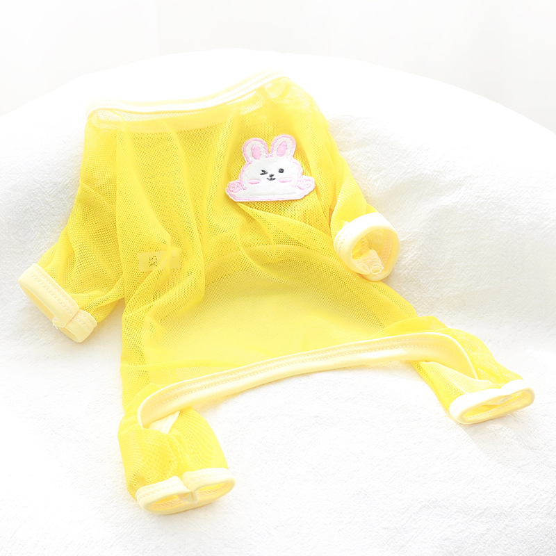 Pet Teddy Bichon Small Dog Dog Clothes Anti-lint Anti-dirty Sun Protection Four-legged Summer Thin Mesh Breathable Pet Teddy Bichon Small Dog Dog Clothes Anti-lint Anti-dirty Sun Protection Four-legged Summer Thin Mesh Breathable