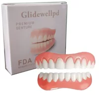 Glidewellpd верхние и нижние зубы силиконовые зубные скобки имитация отбеливания зубные наклейки улыбка зубные протезы брекеты